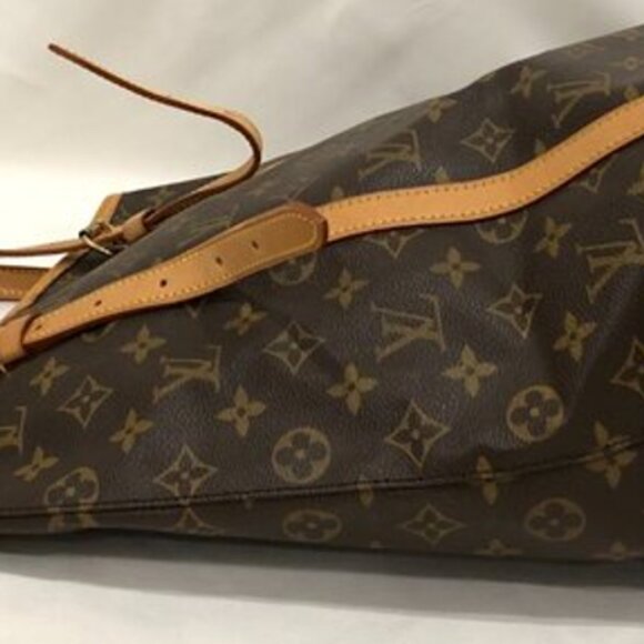 Louis Vuitton Brown and Tan Monogram Bucket GM Tote - Picture 13 of 13